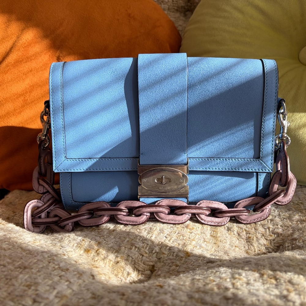 Mulberry Utility Postman Bag in Cornflower Blue